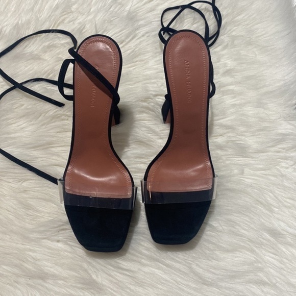 Amina Muaddi Sita ankle tie platform sandal size 38.5EU - Picture 13 of 13